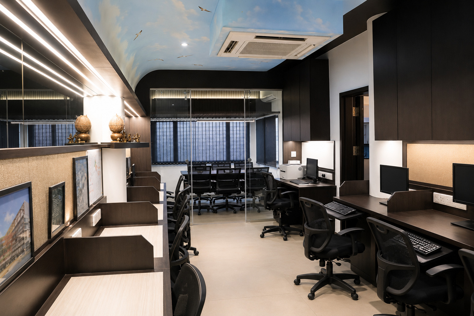 Premium open coworking workspace